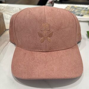 Betty Designs Pink Suede Baseball Cap